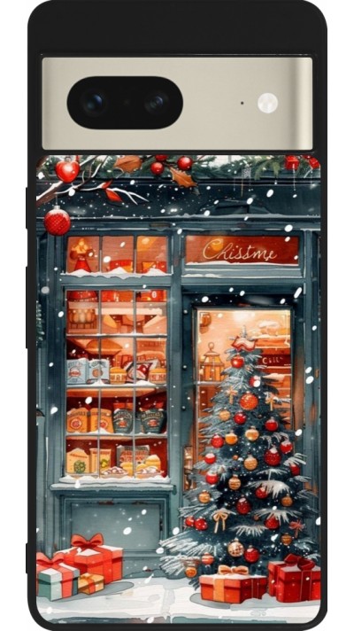 Coque Google Pixel 7 - Silicone rigide noir Christmas 25 Xmas Shop