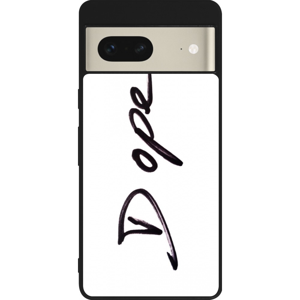 Coque Google Pixel 7 - Silicone rigide noir Dope