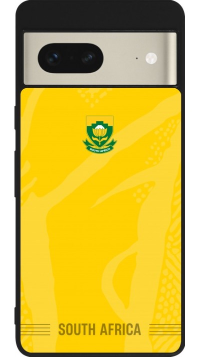 Coque Google Pixel 7 - Silicone rigide noir Maillot de football Afrique du Sud 2026 personnalisable