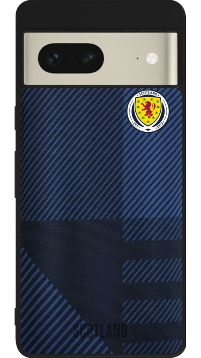 Google Pixel 7 Case Hülle - Silikon schwarz Schottland personalisierbares Fussballtrikot