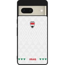 Coque Google Pixel 7 - Silicone rigide noir Maillot de football Irak 2026 personnalisable