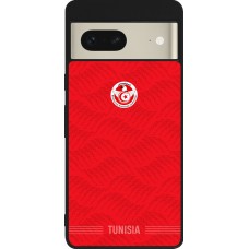 Coque Google Pixel 7 - Silicone rigide noir Maillot de football Tunisie 2026 personnalisable