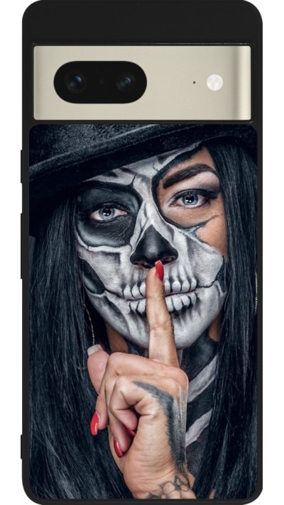 Coque Google Pixel 7 - Silicone rigide noir Halloween 18 19