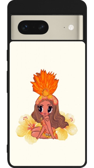 Coque Google Pixel 7 - Silicone rigide noir Karol G Tropicoqueta