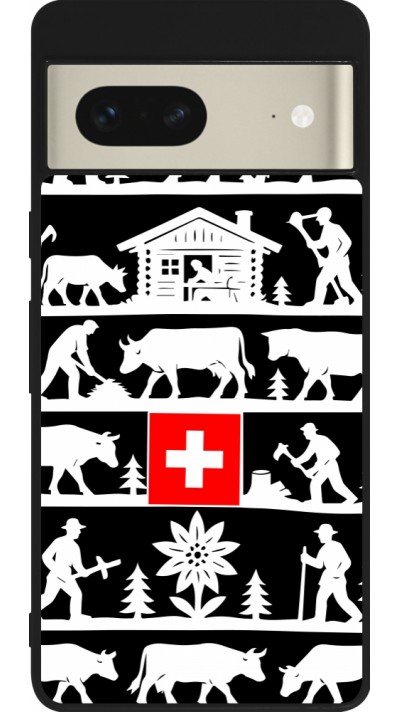 Google Pixel 7 Case Hülle - Silikon schwarz Poya Schweiz 1 schwarz