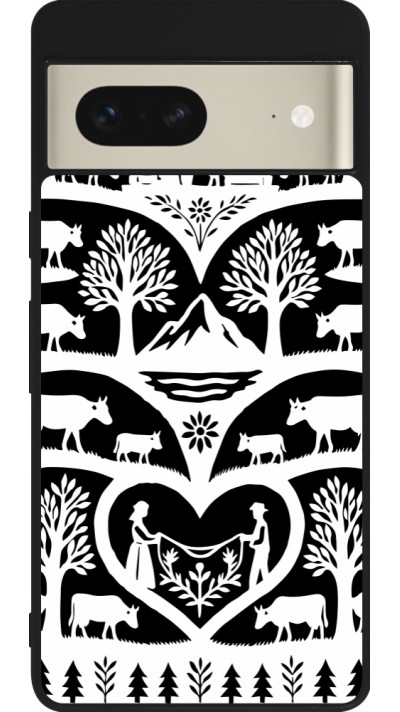 Google Pixel 7 Case Hülle - Silikon schwarz Poya Schweiz 2 schwarz