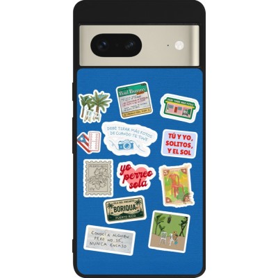 Coque Google Pixel 7 - Silicone rigide noir Seals of the Dominican Republic DTMF