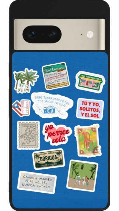 Coque Google Pixel 7 - Silicone rigide noir Seals of the Dominican Republic DTMF