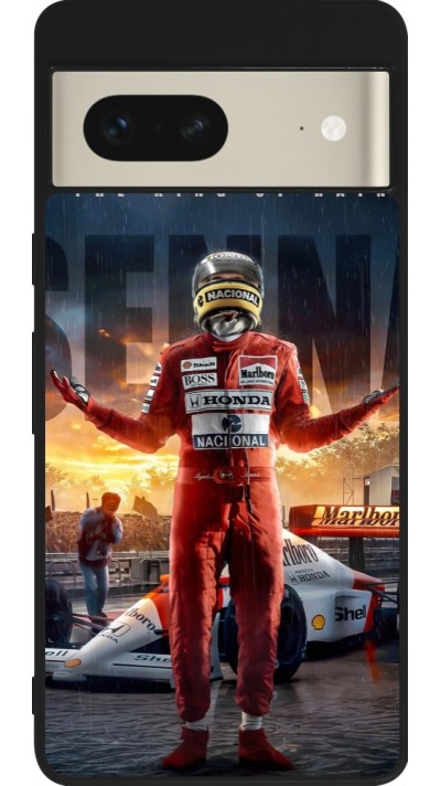 Google Pixel 7 Case Hülle - Silikon schwarz Senna The King of Rain