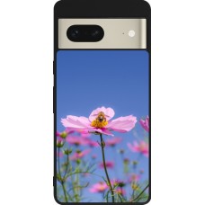 Coque Google Pixel 7 - Silicone rigide noir Bee on a flower 2026