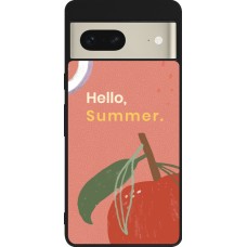 Coque Google Pixel 7 - Silicone rigide noir Summer 2025 Hello summer
