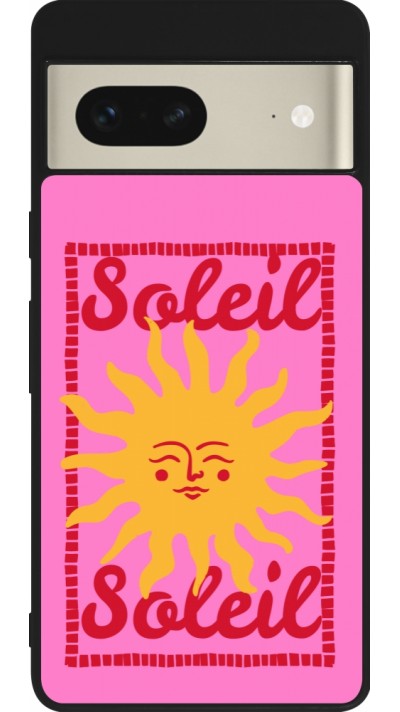 Coque Google Pixel 7 - Silicone rigide noir Sun sun 2026