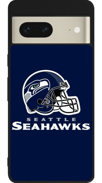 Coque Google Pixel 7 - Silicone rigide noir Super Bowl 26 Seattle 3