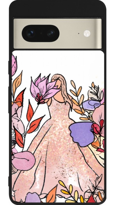 Google Pixel 7 Case Hülle - Silikon schwarz Taylor Swift Sketch - White