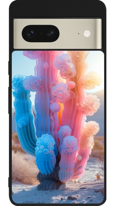 Coque Google Pixel 7 - Silicone rigide noir Artificial vegetation 2025