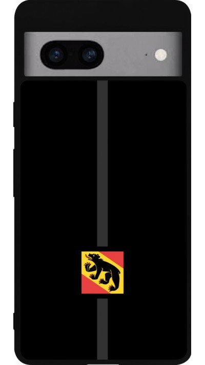Google Pixel 7a Case Hülle - Silikon schwarz Kanton BE schwarz