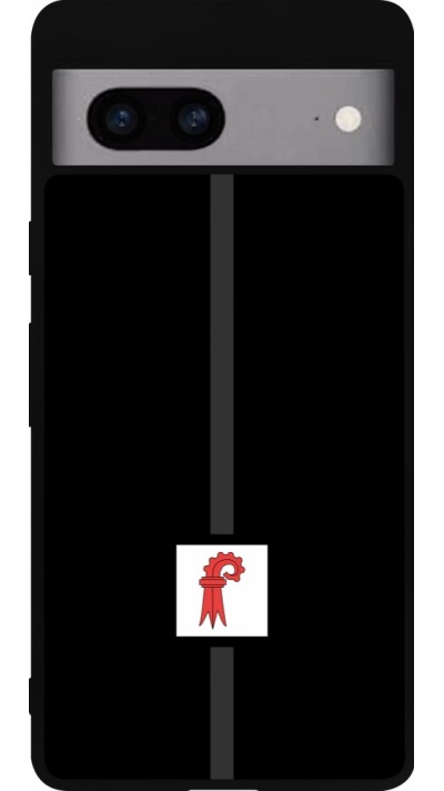 Google Pixel 7a Case Hülle - Silikon schwarz Kanton BL schwarz