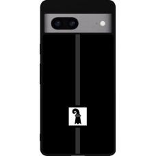 Google Pixel 7a Case Hülle - Silikon schwarz Kanton BS schwarz
