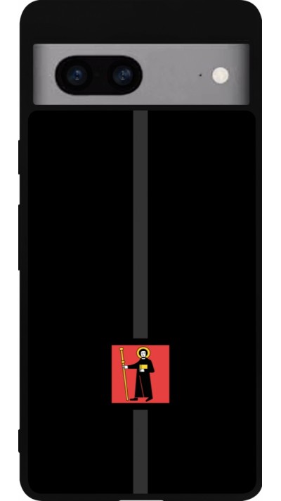 Google Pixel 7a Case Hülle - Silikon schwarz Kanton GL schwarz
