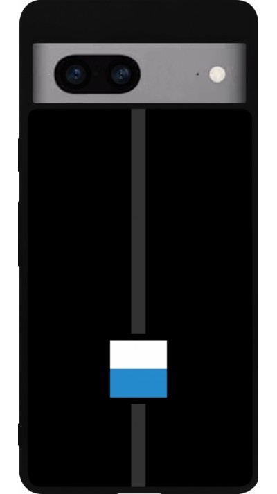 Google Pixel 7a Case Hülle - Silikon schwarz Kanton LU schwarz