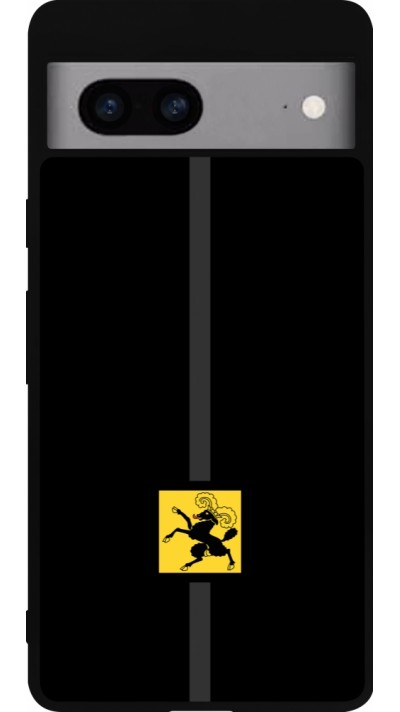 Google Pixel 7a Case Hülle - Silikon schwarz Kanton SH schwarz