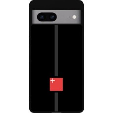 Google Pixel 7a Case Hülle - Silikon schwarz Kanton SZ schwarz