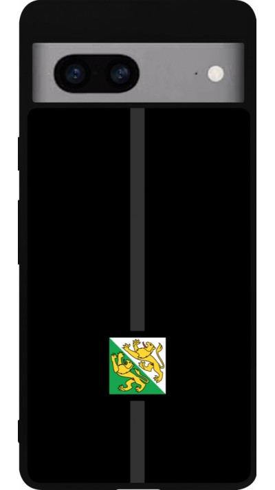 Google Pixel 7a Case Hülle - Silikon schwarz Kanton TG schwarz