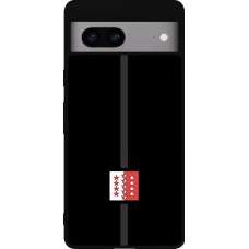Google Pixel 7a Case Hülle - Silikon schwarz Kanton VS schwarz