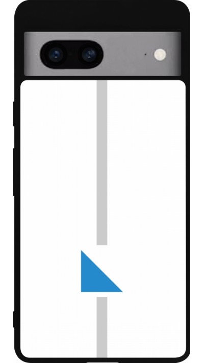 Google Pixel 7a Case Hülle - Silikon schwarz Kanton ZH weiss