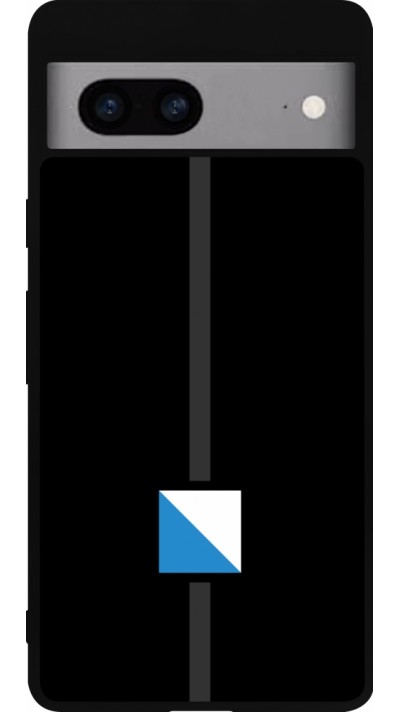 Google Pixel 7a Case Hülle - Silikon schwarz Kanton ZH schwarz