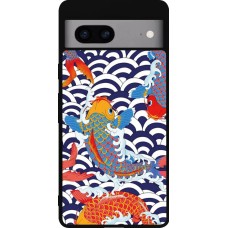 Google Pixel 7a Case Hülle - Silikon schwarz Easter 2023 japanese fish