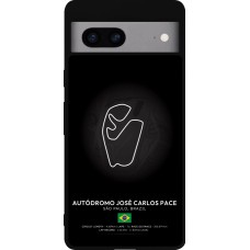 Coque Google Pixel 7a - Silicone rigide noir F1 Track 2025 Brazil