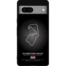 Coque Google Pixel 7a - Silicone rigide noir F1 Track 2025 Great Britan