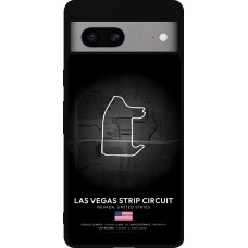 Coque Google Pixel 7a - Silicone rigide noir F1 Track 2025 Las Vegas