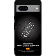 Coque Google Pixel 7a - Silicone rigide noir F1 Track 2025 Spain