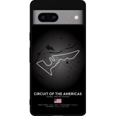 Coque Google Pixel 7a - Silicone rigide noir F1 Track 2025 United States