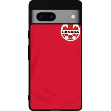 Google Pixel 7a Case Hülle - Silikon schwarz Kanada 2022 personalisierbares Fussballtrikot
