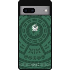 Coque Google Pixel 7a - Silicone rigide noir Maillot de football Mexique 2026 personnalisable