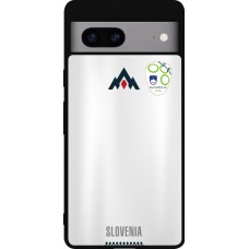 Coque Google Pixel 7a - Silicone rigide noir Maillot de football Slovénie
