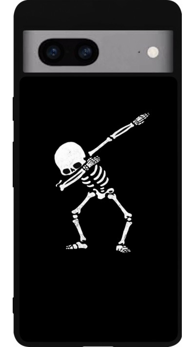Coque Google Pixel 7a - Silicone rigide noir Halloween 19 09