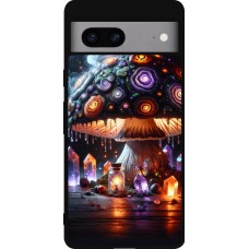 Coque Google Pixel 7a - Silicone rigide noir Halloween Potion Magic
