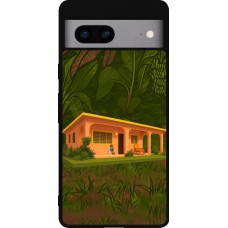 Coque Google Pixel 7a - Silicone rigide noir Benitos house DTMF