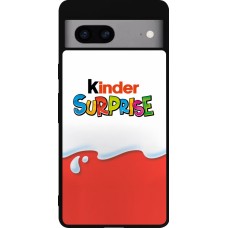 Google Pixel 7a Case Hülle - Silikon schwarz Kinder Surprise