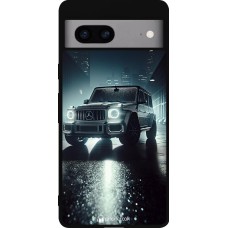 Coque Google Pixel 7a - Silicone rigide noir Mercedes G AMG Night