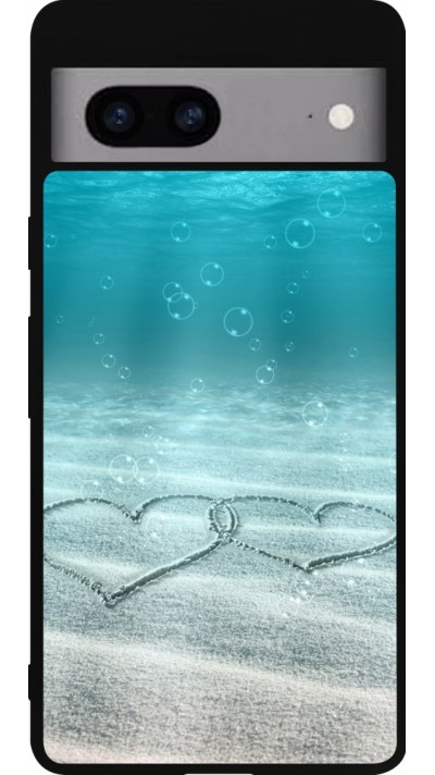 Coque Google Pixel 7a - Silicone rigide noir Summer 18 19