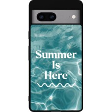 Coque Google Pixel 7a - Silicone rigide noir Summer 2025 Summer is here