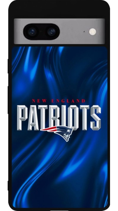 Coque Google Pixel 7a - Silicone rigide noir Super Bowl 26 Patriots 2