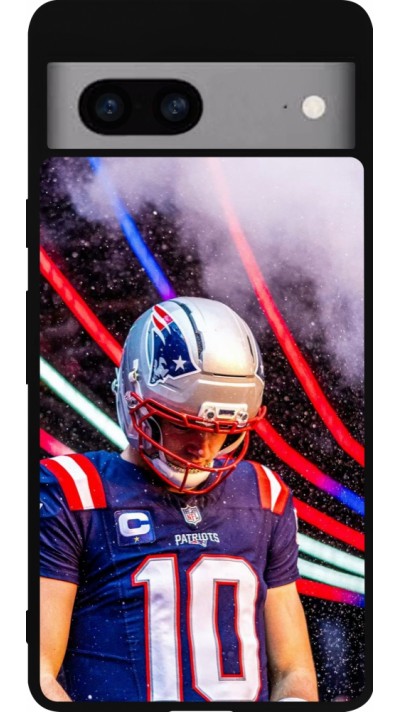 Coque Google Pixel 7a - Silicone rigide noir Super Bowl 26 Patriots 3