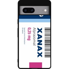 Coque Google Pixel 7a - Silicone rigide noir Xanax Alprazolam 2025