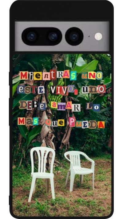 Coque Google Pixel 7 Pro - Silicone rigide noir Chairs DTMF